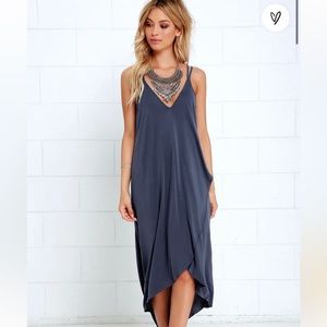 High Low Blue Dress